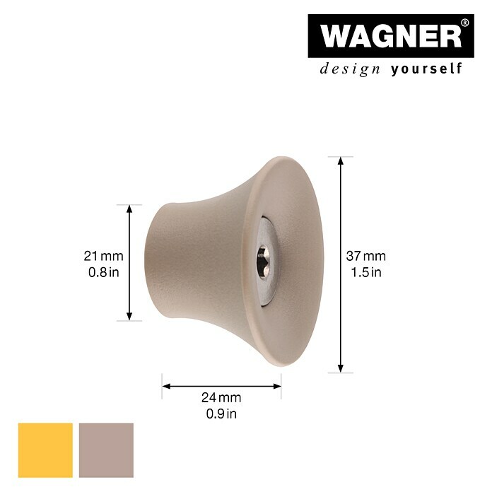 Wagner System Garderobenhaken-Set Hooks4Home (Taupe, Kunststoff, 4 Stk.) | BAUHAUS