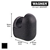 Wagner System Garderobenhaken-Set Hooks4Home klein & groß (L x B x H: 51 x 37 x 31 mm, 4 Stk., Schwarz) | BAUHAUS