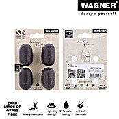 Wagner System Garderobenhaken-Set Hooks4Home klein (L x B x H: 51 x 37 x 31 mm, 4 Stk., Schwarz) | BAUHAUS