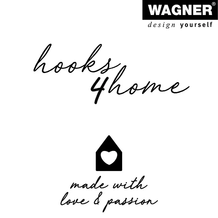 Wagner System Garderobenhaken-Set PILL - L x B x H: 57 x 47 x 76 mm, Schwarz, 4 Stk. - Haken für Zuhause: Ein stilvolles und liebevoll gefertigtes Produkt, das Funktionalität und Design vereint und Wärme in jeden Raum bringt.
