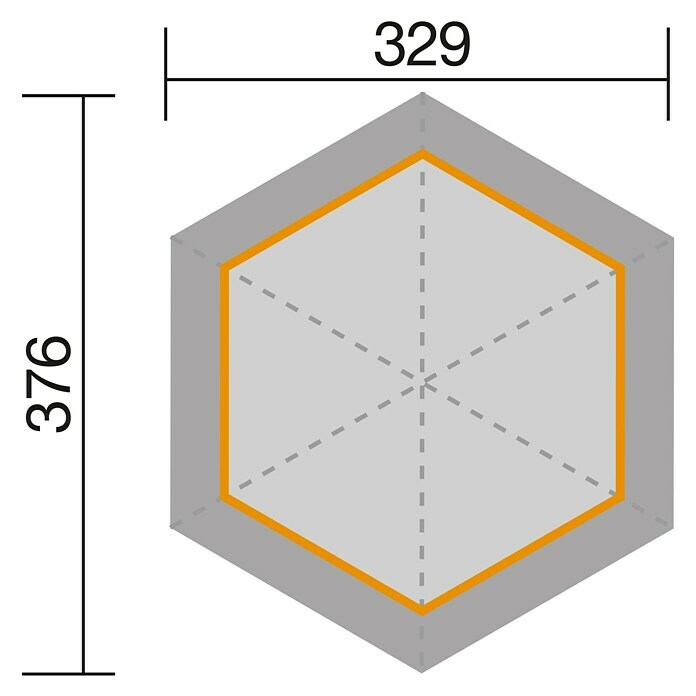 Weka Pavillon 656 (L x B: 461 x 399 cm, Braun) | BAUHAUS