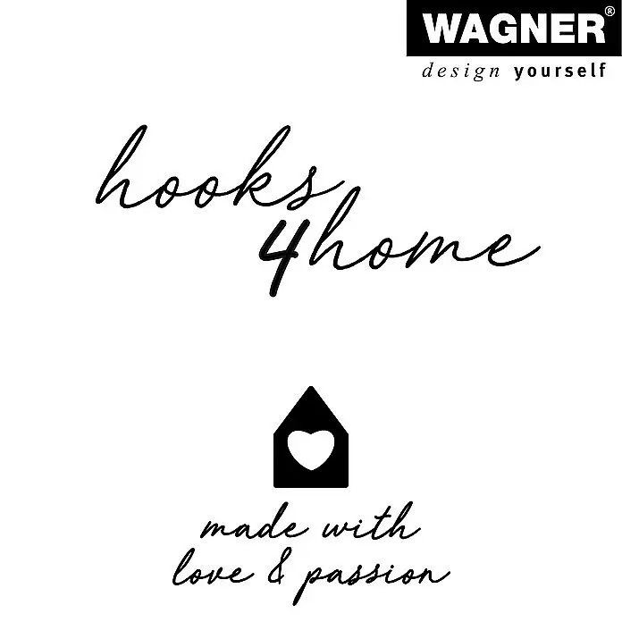 Wagner System Garderobenhaken-Set PILL - L x B x H: 57 x 47 x 76 mm, Taupe/Koralrot, 4 Stk. - Informationsansicht