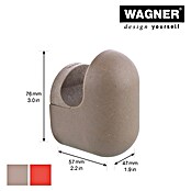 Wagner System Garderobenhaken-Set Hooks4Home klein & groß (L x B x H: 57 x 47 x 76 mm, Taupe/Koralrot, 4 Stk.) | BAUHAUS