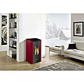 FreePoint Pelletofen Indigo (2 - 7 kW, Raumheizvermögen: 57,6 - 156 m³, Bordeaux)