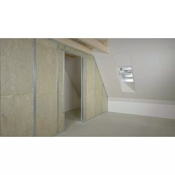 Rockwool Steinwolle Sonorock Akustik Trennwandplatte - Stärke: 45 mm, Wärmeleitfähigkeit: 0,04 W/(mK) - Stimmungsaufnahme