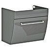 Camargue Orion Waschtischunterschrank (45,5 x 59,7 x 52,5 cm, Anthrazit, Glänzend)