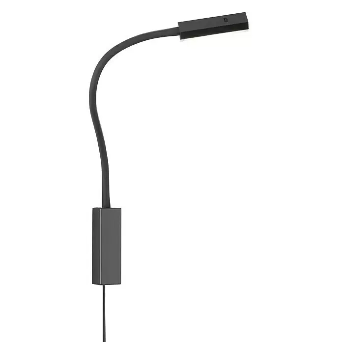 Fischer & Honsel LED-Wandstrahler Raik - 5 W, schwarz matt, Warmweiß - Diagonale Ansicht