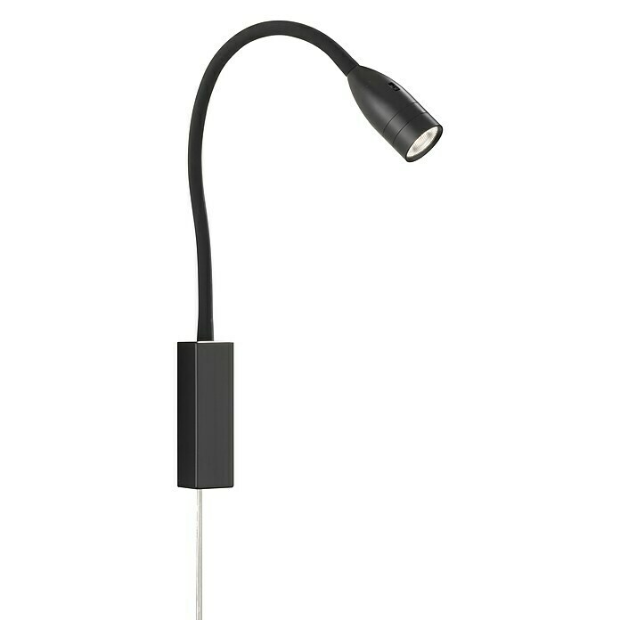 Fischer & Honsel LED-Wandstrahler Sten (5 W, L x B x H: 40 x 35 x 11 cm, schwarz matt, Warmweiß) | BAUHAUS