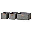 Aufbewahrungsbox-Set (3 -tlg., Textil, Grau) | BAUHAUS