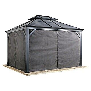 Sojag Pavillon-Seitenwände Mykonos 12 x 16 (Passend für Pavillon Mykonos 12 x 16, Grau)