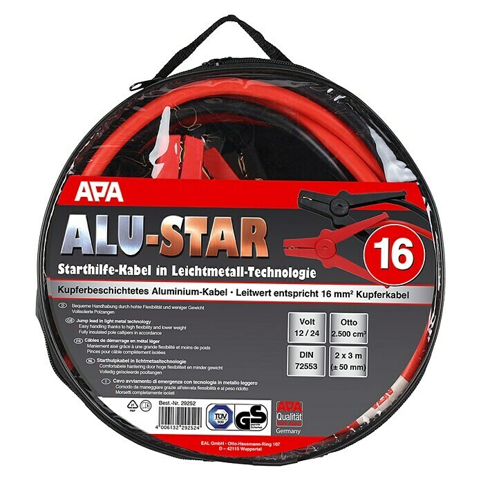 APA Starthilfekabel Alu-Star (Länge: 3 m)