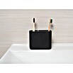 Camargue Zahnputzbecher Stone (10,6 x 6,5 x 14 cm, Polyresin, Anthrazit) | BAUHAUS