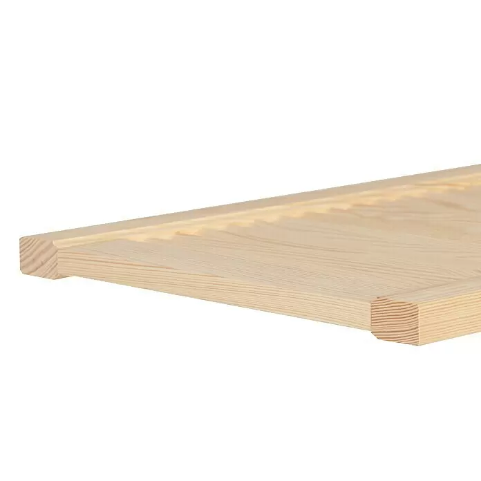 Lamellentür - B x H: 394 x 762 mm, Art Lamellen: Offen, Natur - Detailaufnahme