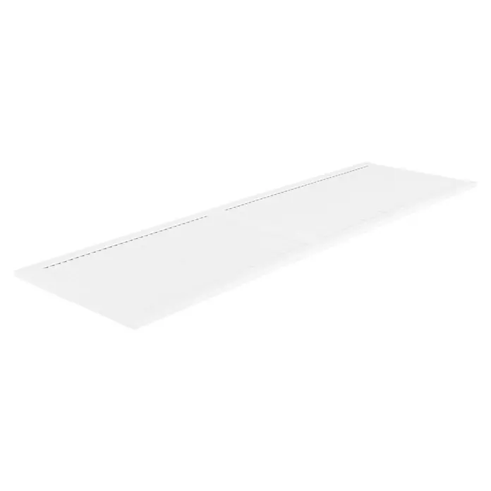 Lamellentür - B x H: 594 x 1.980 mm, Art Lamellen: Geschlossen, Weiß - Eine rechteckige, weiße Belüftungsabdeckung für eine elegante und funktionale Raumlösung. Diese Abdeckung sorgt für eine optimale Luftzirkulation.