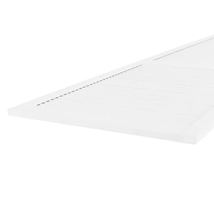 Lamellentür - B x H: 594 x 1.980 mm, Art Lamellen: Geschlossen, Weiß - Detailaufnahme