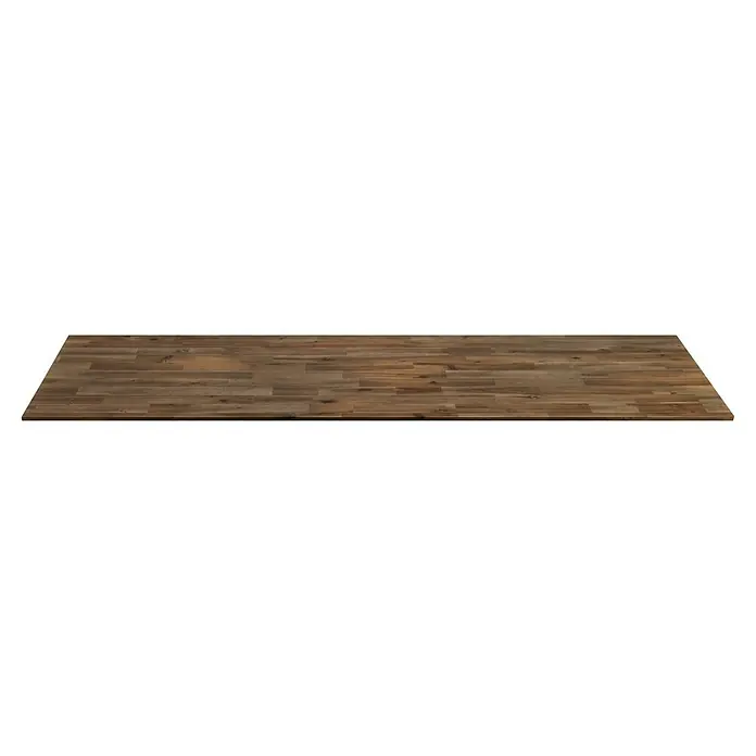 Exclusivholz Tablero de madera laminada EX - Acacia, Nivel de calidad del tablero de madera laminada: B/C, 2.200 x 500 x 18 mm - Tablero de madera en tonos marrones cálidos con vetas marcadas, creando un ambiente rústico y acogedor. Ideal para comedor o espacio trabajo.