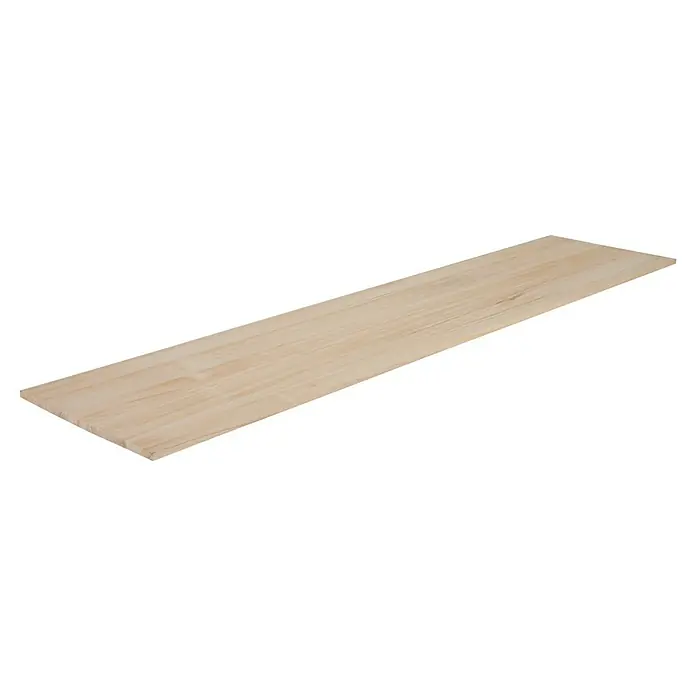 Exclusivholz Tablero de madera laminada - Paulonia, Nivel de calidad del tablero de madera laminada: A/B, 2.200 x 600 x 18 mm - Una tabla de madera sin tratar con vetas de madera clara, perfecta para proyectos de bricolaje y personalización.