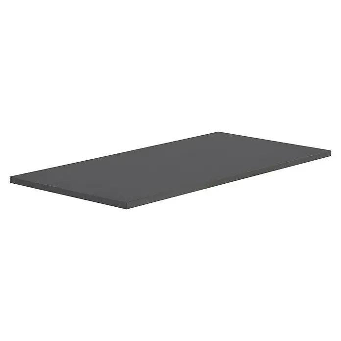 Regalboden - Anthrazit, 80 x 40 x 1,6 cm - Graue rechteckige Flachbank. Das Produkt ist schlicht und minimalistisch. Perfekt als Ablage oder Sitzgelegenheit für moderne Räume.