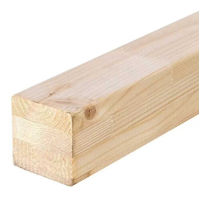 Exclusivholz Regalstollen - Fichte, 2.500 x 58 x 58 mm - Detailaufnahme