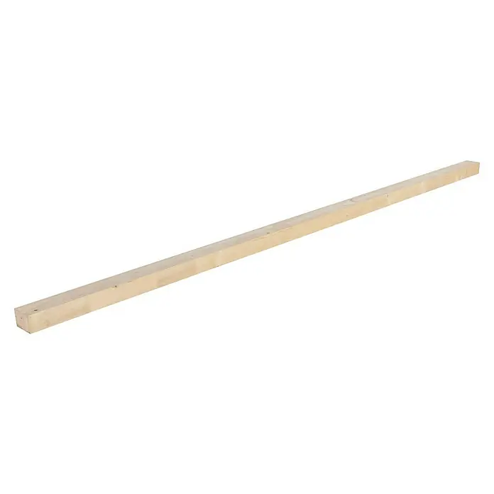 Exclusivholz Regalstollen - Fichte, 2.500 x 78 x 58 mm - Helles Holzbrett, ideal für Bauprojekte und Heimwerker. Das Brett ist unbehandelt und bereit zur Verwendung.