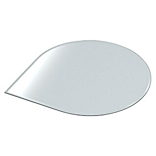 Valo Glasbodenplatte Tropfenförmig (110 x 110 cm)