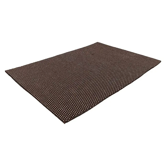 Wagner System Antirutschmatte - 297 x 210 mm, Filz, Braun, Beige - Brauner Anti-Rutsch-Teppich mit Punktmuster, ideal für zusätzliche Sicherheit und Komfort auf glatten Böden.