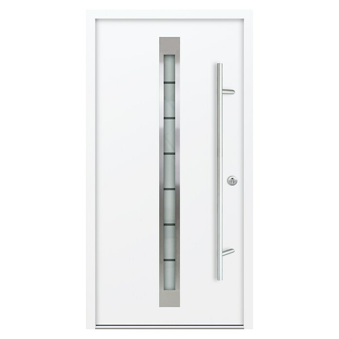 FM Türen Haustür AC68-520 (100 x 210 cm, DIN Anschlag: Links, Weiß)