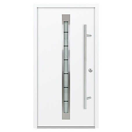 FM Türen Haustür AC68-520 (100 x 200 cm, DIN Anschlag: Rechts, Weiß)