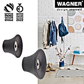 Wagner System Garderobenhaken-Set Hooks4Home (Schwarz, Kunststoff, 4 Stk.) | BAUHAUS