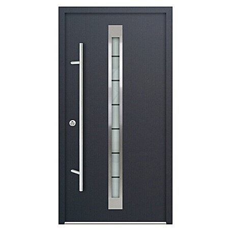 FM Türen Haustür AC68-520 (98 x 208 cm, DIN Anschlag: Links, Anthrazit)