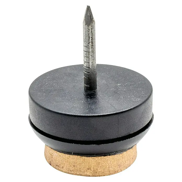 Wagner System Filzgleiter Syno - Durchmesser: 20 mm, 80 Stk., Nageln, Schwarz - Möbelfuß mit Nagel, der für einen sicheren Halt sorgt und gleichzeitig den Boden vor Kratzern schützt.
