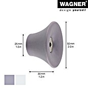 Wagner System Garderobenhaken-Set Hooks4Home (Ø x H: 50 x 30 mm, Grau, 4 Stk.) | BAUHAUS