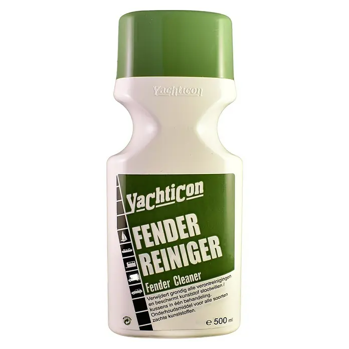 Yachticon Fender Frisch Fender Fresh - Líquida, 500 ml - Imagen de una botella de Yachticon Fender Reiniger. El producto es para limpiar y mantener las defensas de los barcos.