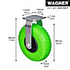 Wagner System Transportgeräte-Bockrolle (Durchmesser Rollen: 260 mm, Traglast: 100 kg, Kugellager, Höhe: 295 mm) | BAUHAUS