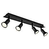 Globo Regleta Drew (140 W, L x An x Al: 6 x 50 x 9 cm, Negro, GU10, 4 ud.) | BAUHAUS