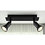 Globo Regleta Drew (70 W, L x An x Al: 6 x 25 x 9 cm, Negro, GU10, 2 ud.) | BAUHAUS