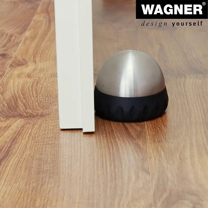 Wagner System Bodentürstopper EH5211 - Ø x H: 93 x 75 mm, Stahl - Türstopper: Eleganter Türstopper von Wagner, ideal für den Einsatz im Haus. Schützt Wände und Möbel vor Beschädigungen durch Türen.
