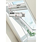 Velux Dachfensterrollo Classic DBL P08 4204 (Farbe: Grau - 4204, Farbe Schiene: Aluminium, Manuell) | BAUHAUS