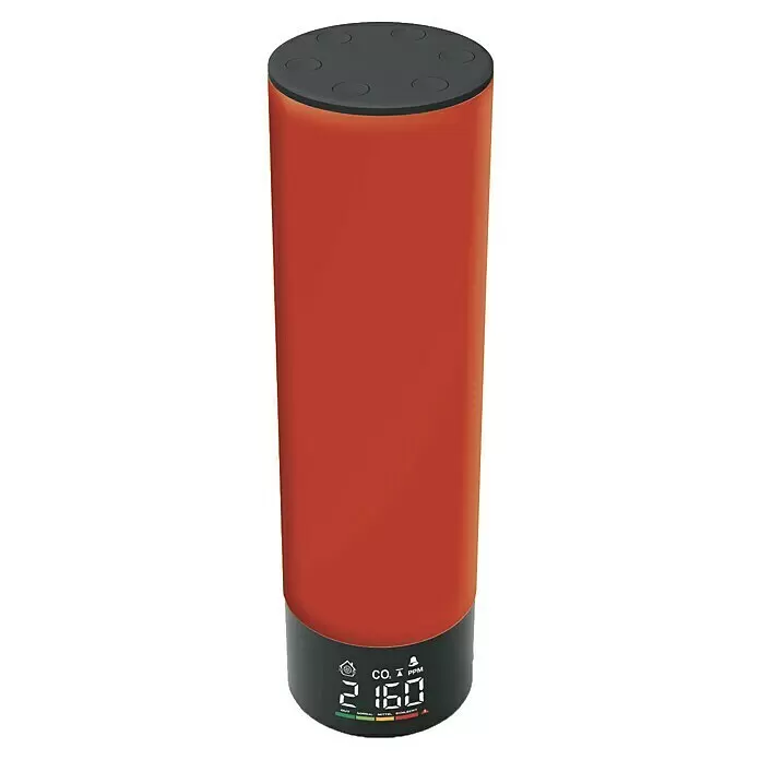 Technoline Luftqualitätsmonitor WL1045 - Netzbetrieben, Digitales Display, 7,9 x 7,8 x 28,2 cm - Vorderansicht