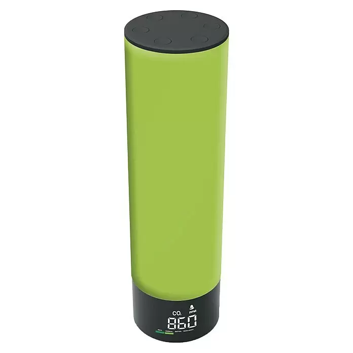 Technoline Luftqualitätsmonitor WL1045 - Netzbetrieben, Digitales Display, 7,9 x 7,8 x 28,2 cm - Diagonale Ansicht