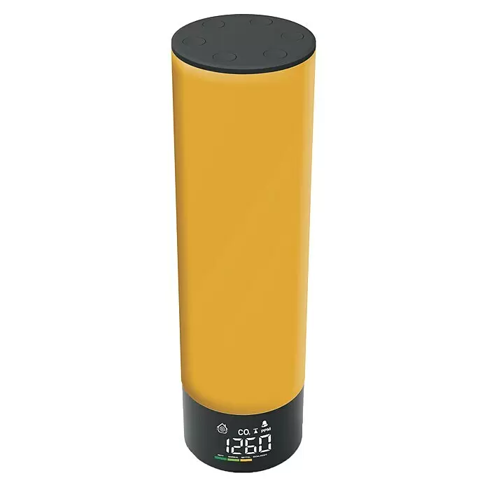 Technoline Luftqualitätsmonitor WL1045 - Netzbetrieben, Digitales Display, 7,9 x 7,8 x 28,2 cm - Diagonale Ansicht