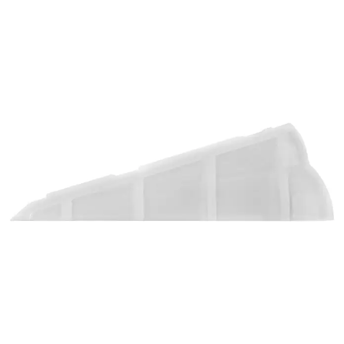 Walteco Türkeil - L x H: 100 x 36 mm, Material: Sonstiges - Nahaufnahme eines weißen Türstoppers, der ein modernes und funktionales Design für den täglichen Gebrauch zeigt.