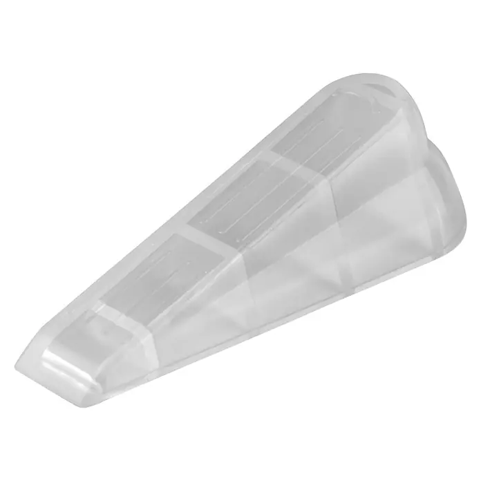 Walteco Türkeil - L x H: 100 x 36 mm, Material: Sonstiges - Transparenter Türstopper in Keilform. Hält Türen offen und verhindert das Zuschlagen. Ein praktisches Hilfsmittel für jedes Zuhause.