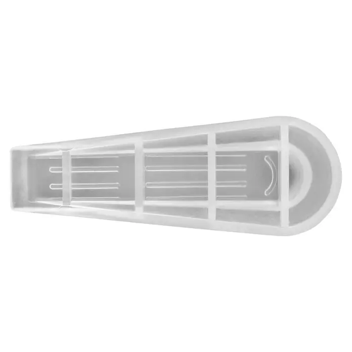 Walteco Türkeil - L x H: 100 x 36 mm, Material: Sonstiges - Klarer Türstopper aus Kunststoff, der das Zuknallen der Tür verhindert und gleichzeitig den Boden schützt.