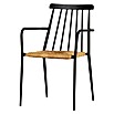 Envy Gartensessel Eva (Rattan/Geflecht, Stapelbar, Schwarz/Natur, B x T x H: 58 x 54 x 84 cm) | BAUHAUS