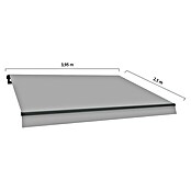 SmartSun Gelenkarmmarkise Original (Grau, Breite: 3,95 m, Ausfall: 2,5 m) | BAUHAUS