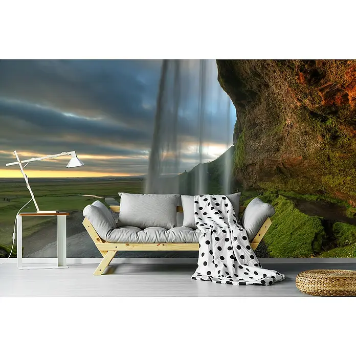 Papermoon Premium collection Fototapete Die Kürzung - B x H: 250 x 186 cm, Vlies - Dekoratives Wandbild mit Wasserfallmotiv, das eine entspannende Atmosphäre schafft und jedem Raum eine natürliche Note verleiht.