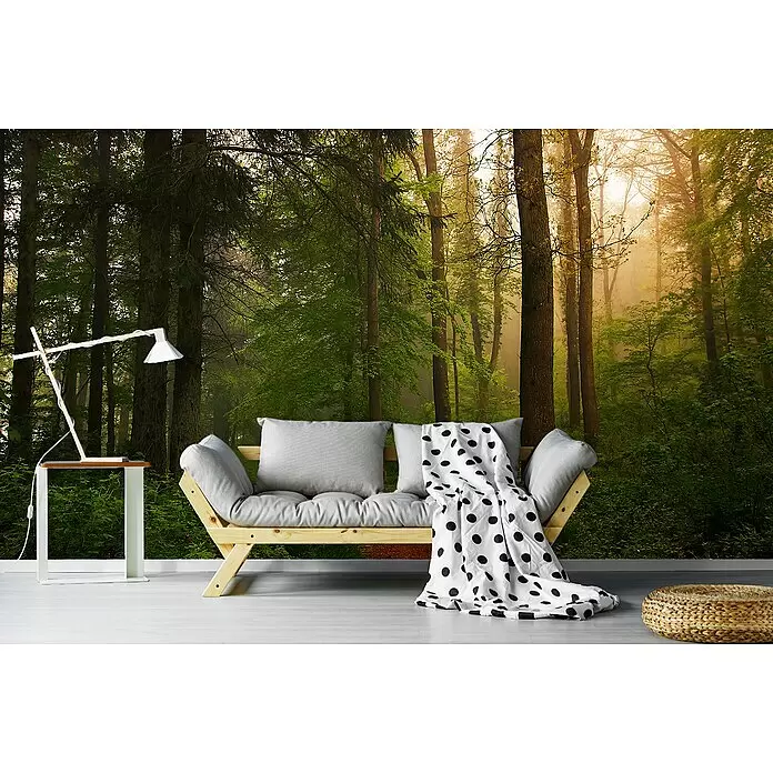 Papermoon Premium collection Fototapete Der Rote Pfad - B x H: 400 x 260 cm, Vlies - Stimmungsaufnahme