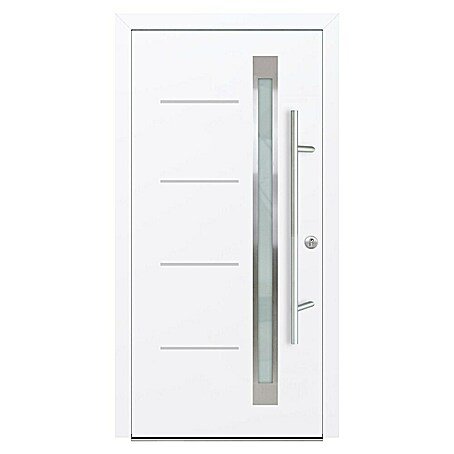 FM Türen Haustür DS92-16 (100 x 200 cm, DIN Anschlag: Rechts, Weiß)