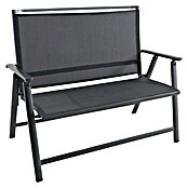 Sunfun Maja Gartenbank (B x T x H: 120 x 44 x 70 cm, Anthrazit, Klappbar)